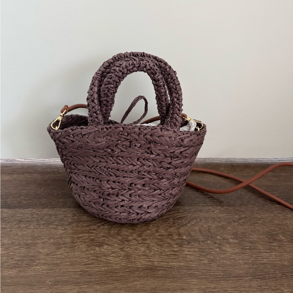 Jcrew Straw Crossbody Mini Bag